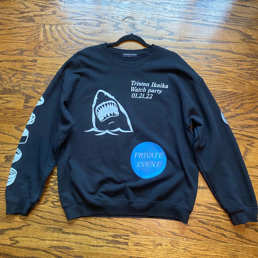 Black Graphic Men's Sweater
